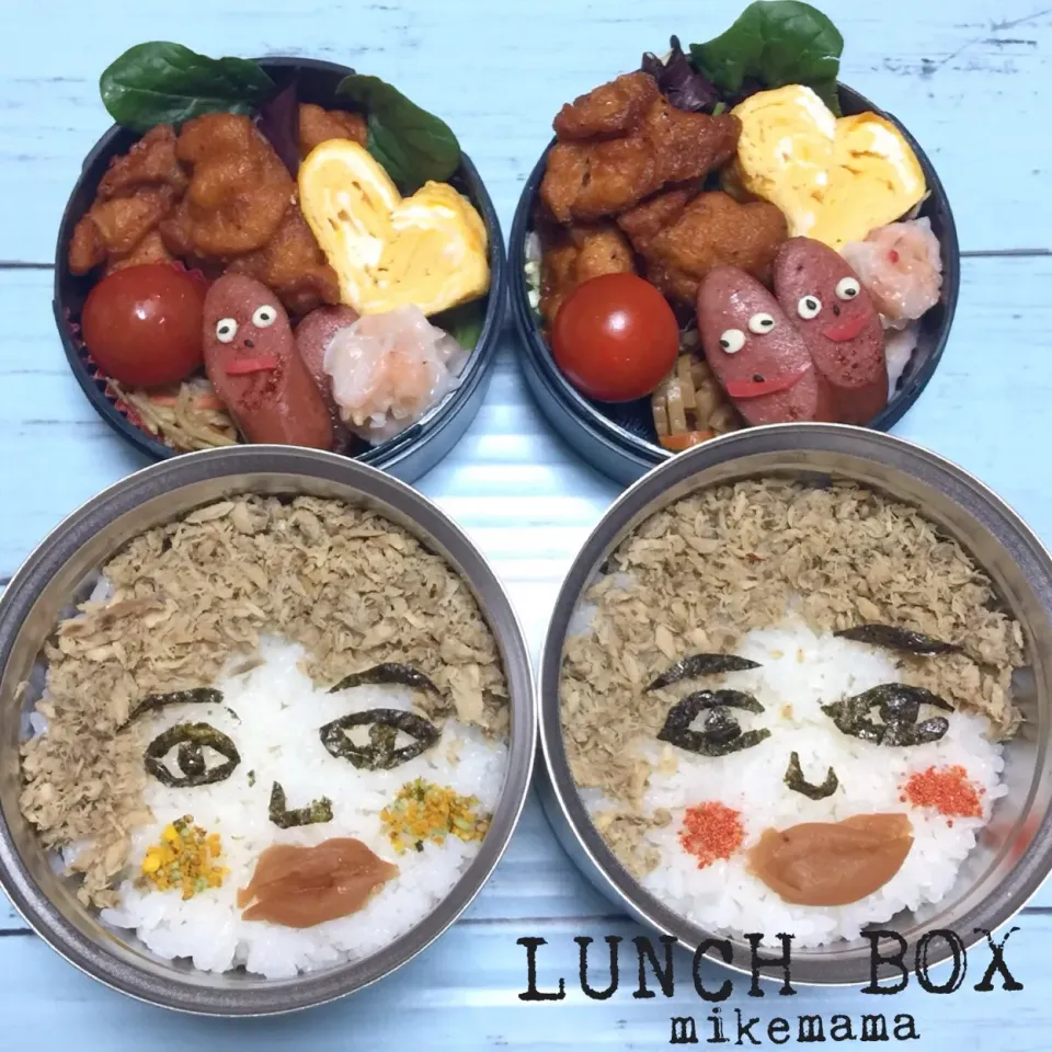 Snapdishの料理写真:旦那＆息子弁当|miyukiさん