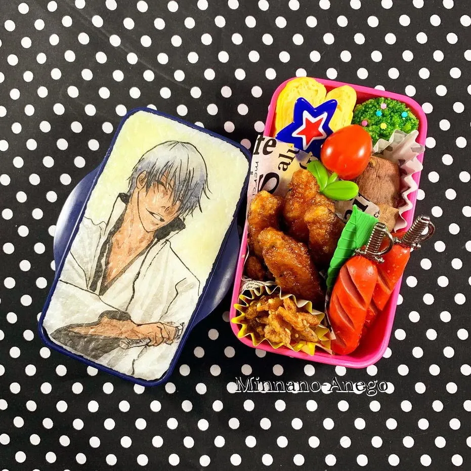 Snapdishの料理写真:BLEACH『市丸ギン』弁当 
 #オブラートアート 
 #オブアート 
 #アニメ弁当|みんなのあねごさん