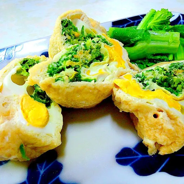 アレックスさんの菜の花と卵の巾着煮 #レシピブログ #RecipeBlog|レシピブログさん