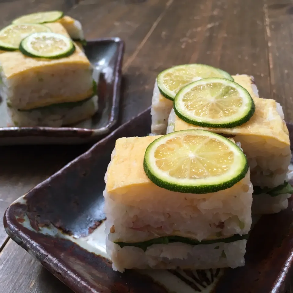 金目鯛の干物で押し寿司🐟|七海さん