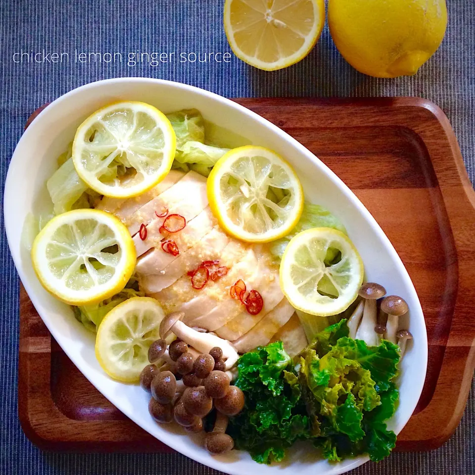 Snapdishの料理写真:鶏肉のレモンジンジャーソース🍋✨|なだちいさん