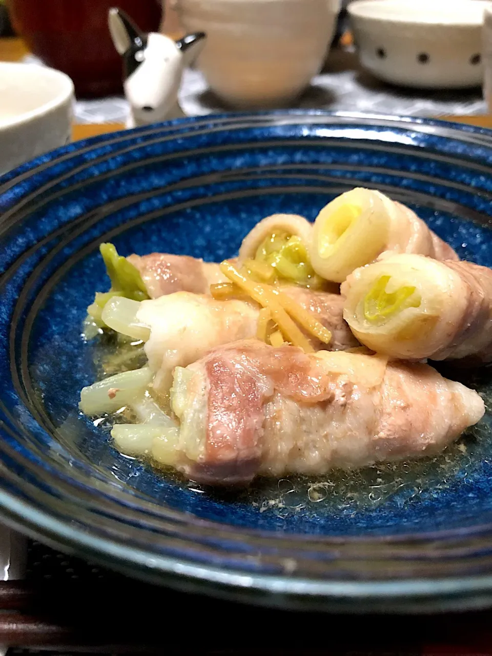 ネギと白菜の豚肉巻き🌀|くっきいママさん