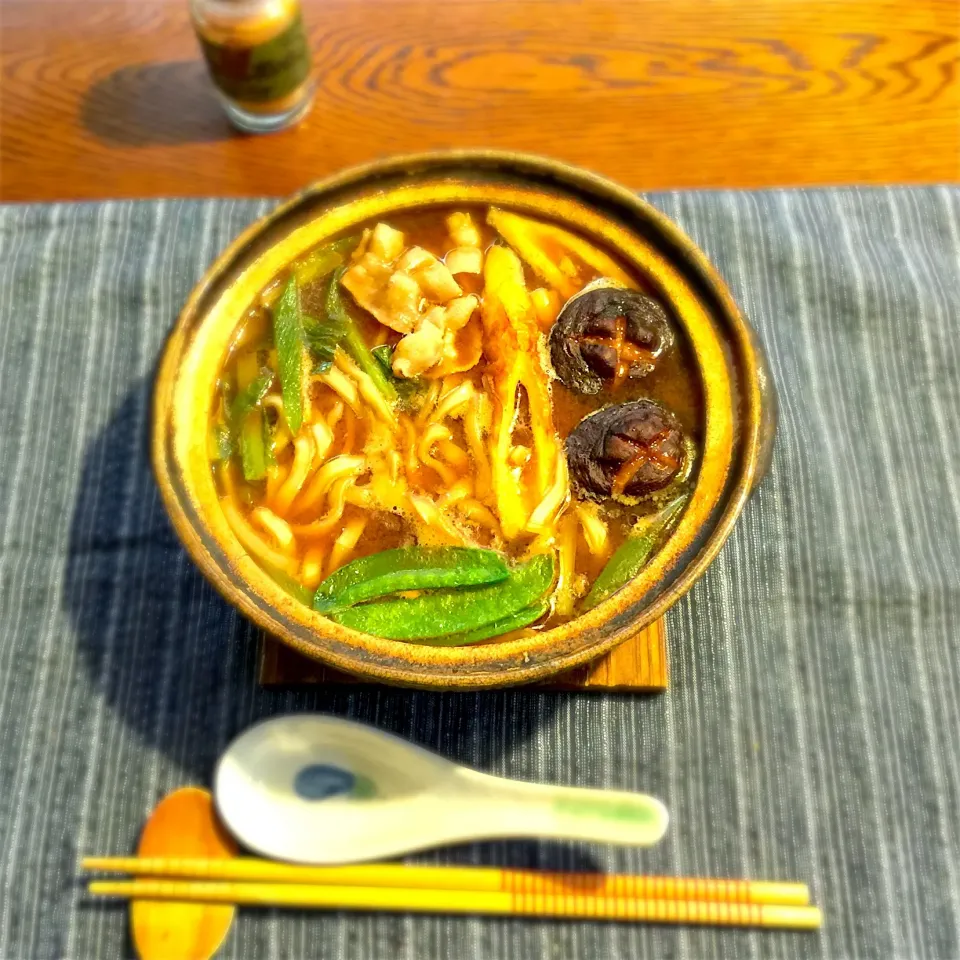 Snapdishの料理写真:味噌煮込みうどん|yakinasuさん