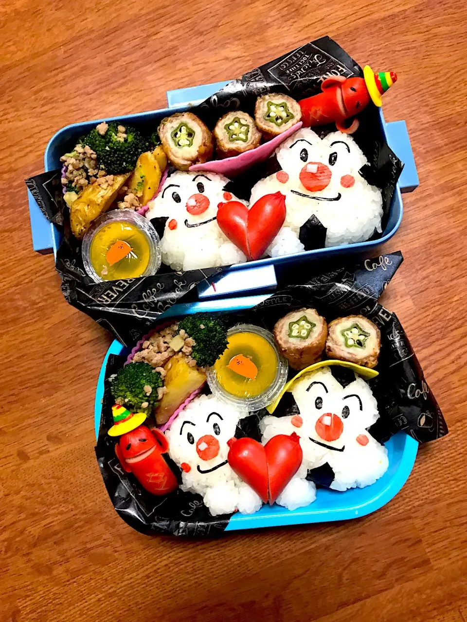 おむすびまんとこむすびまん弁当♡|かなさん