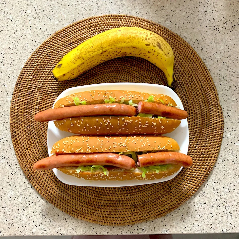 Snapdishの料理写真:ホットドッグ弁当|しーさん