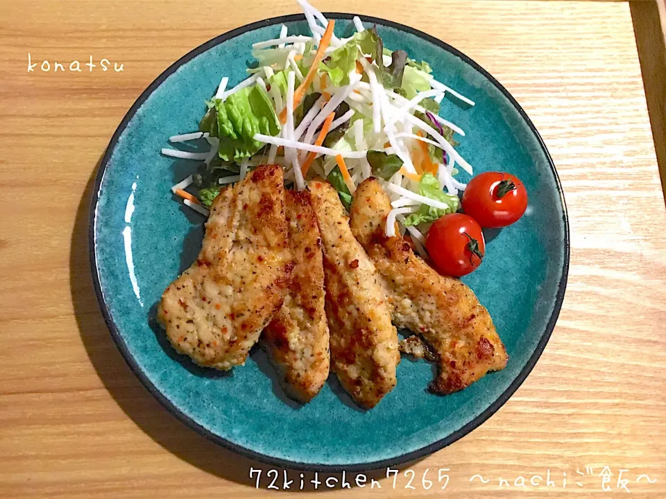 息子の置き飯～鶏胸肉のハーブパン粉焼き～
 #cookingram  #instafood  #snapdish  #お家ごはん  #息子ご飯  #置き飯  #鶏胸肉  #塾前ご飯  #食べ盛り  #運動部男子  #バスケ部|nachiさん