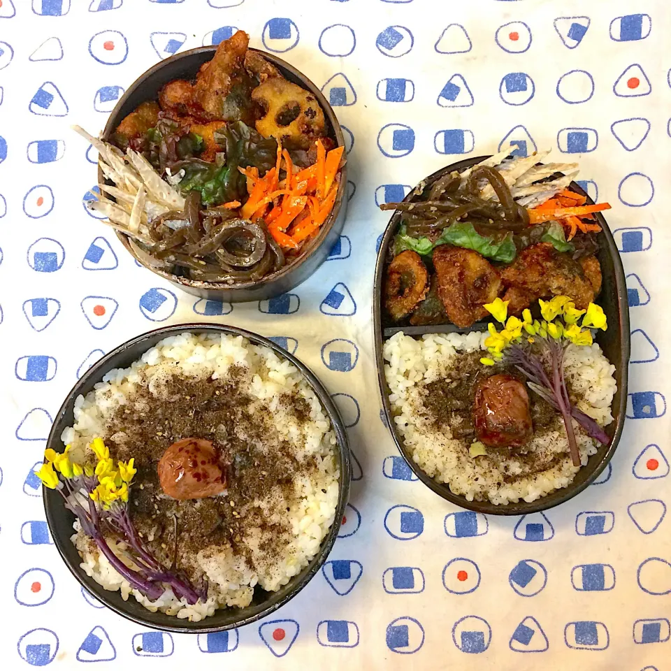 Snapdishの料理写真:#vegan弁当
レンコンフライ弁当|makiko_aさん