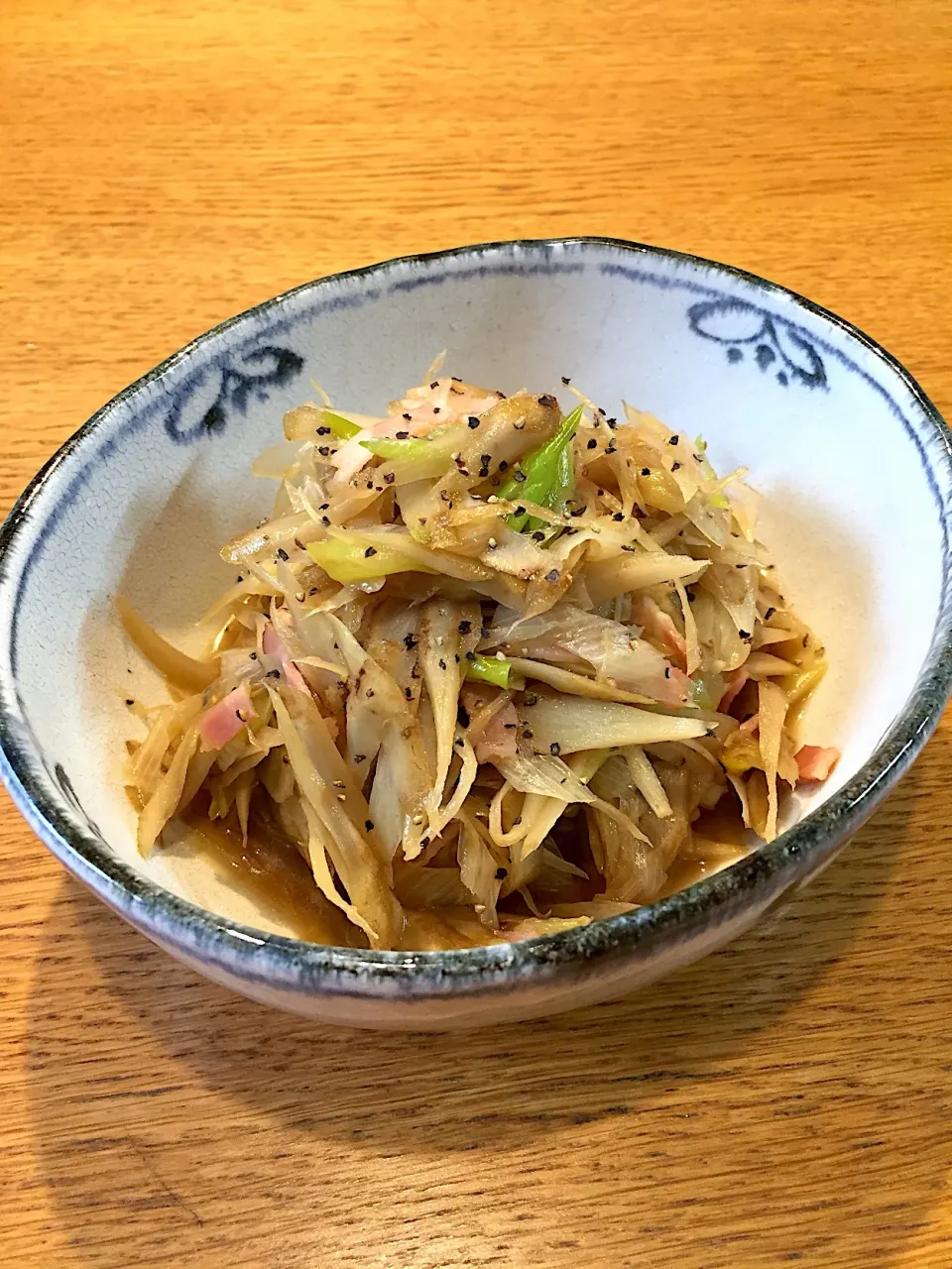 牛蒡と長ネギの炒め物|まつださんさん