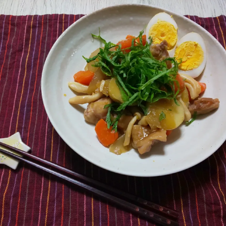 じゃがいもと鶏肉のコンソメ蒸し煮|真希さん