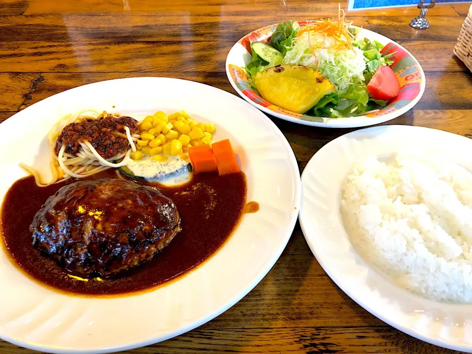 ハンバーグランチセット|けーさん