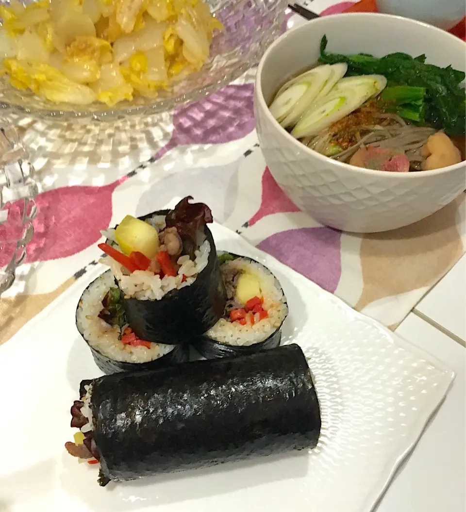 Snapdishの料理写真:恵方巻きキンパブ|cherさん