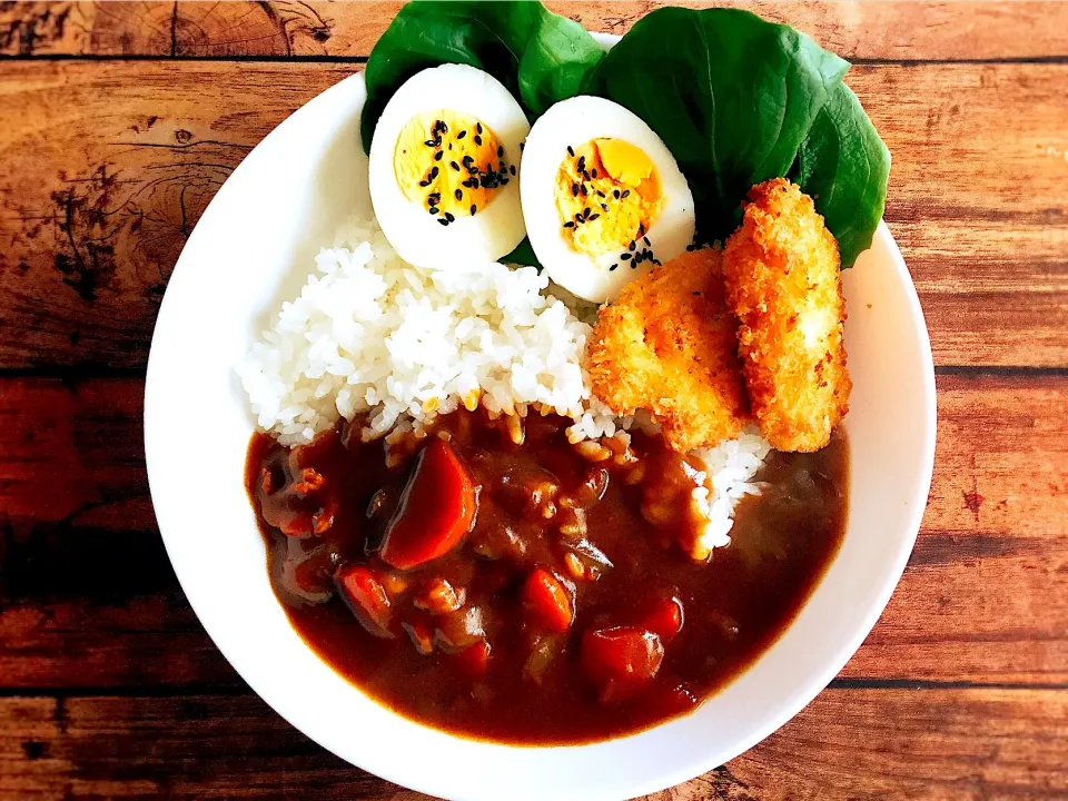 鶏胸肉のカツとカレーライス😋|Sacchinさん