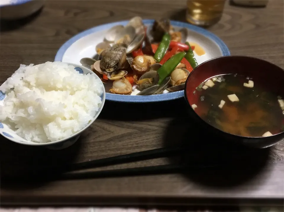 ホタテとアサリのバター醤油炒め|男子高校生の自炊録さん