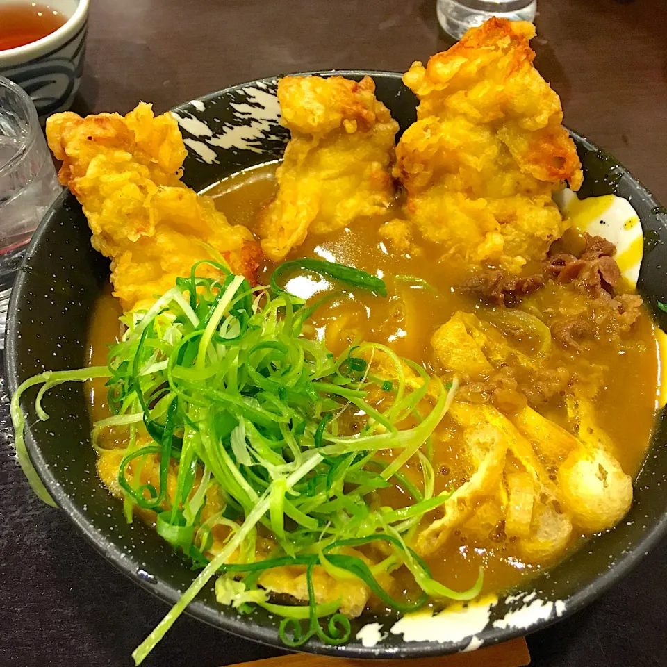 Snapdishの料理写真:とり天カレーうどん♪|☆マミ☆さん