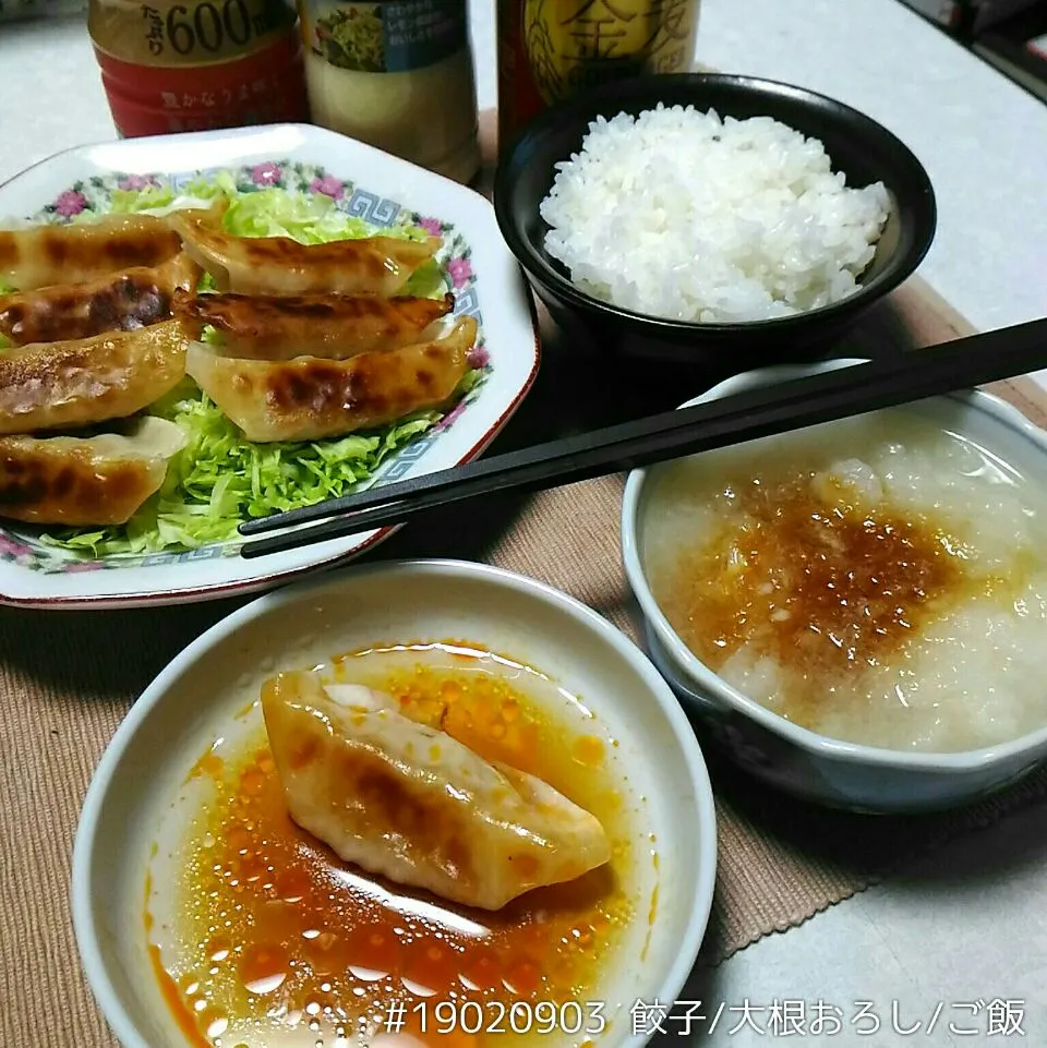 #19020903 餃子/大根おろし/ご飯|dune725さん