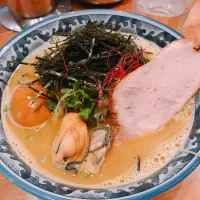 Snapdishの料理写真:牡蠣らーめん#佐市|みんさん