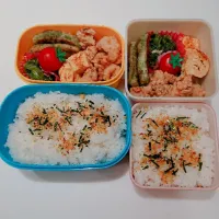 Snapdishの料理写真:2/12(火)の二人弁当🍱|ふみぃさん