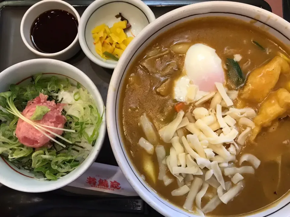 Snapdishの料理写真:カレーうどんランチ#若鯱家|takashiwagaさん