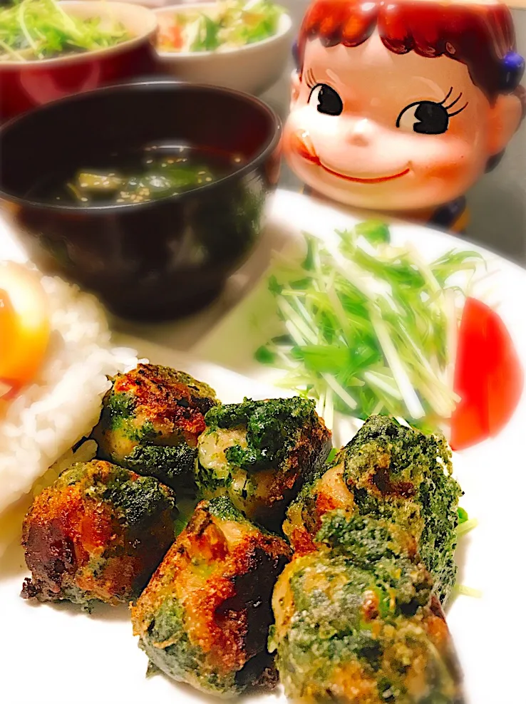 Snapdishの料理写真:リメイク♡磯辺揚げしゅうまい。|ぽき。さん