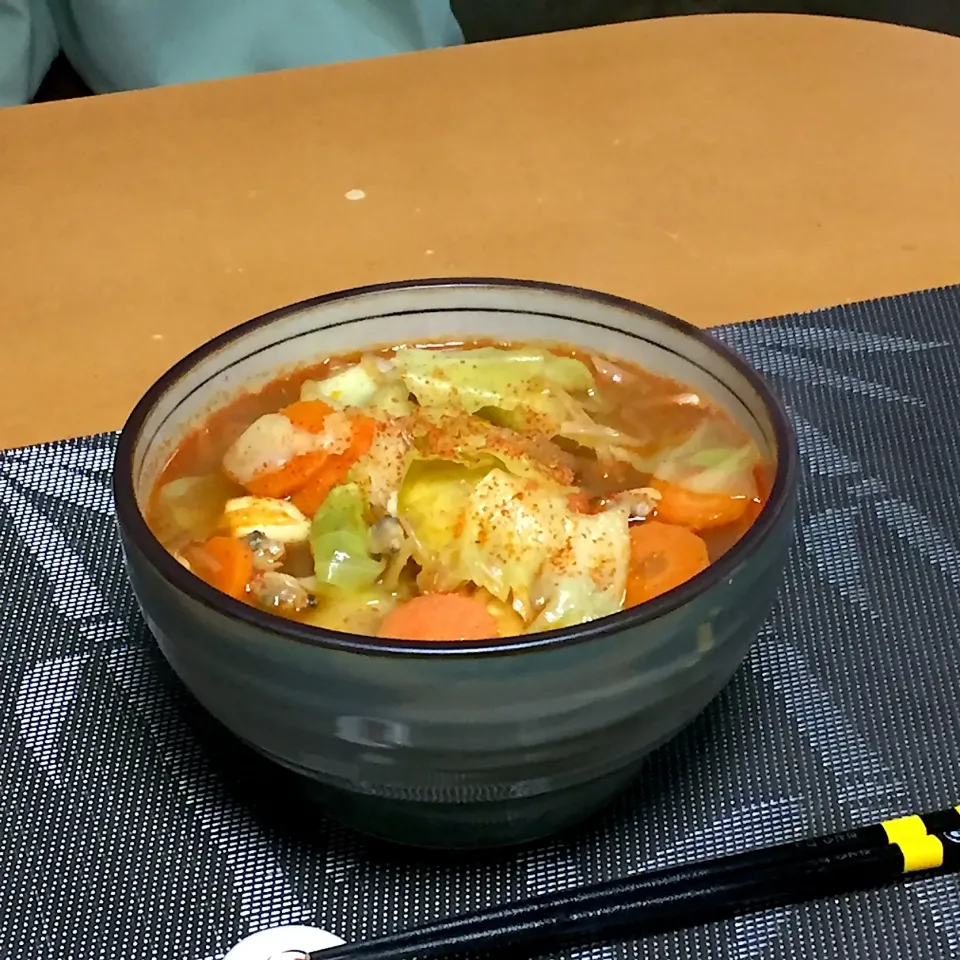 Snapdishの料理写真:辛いチャンポン!  (^-^)|Kei Satoさん