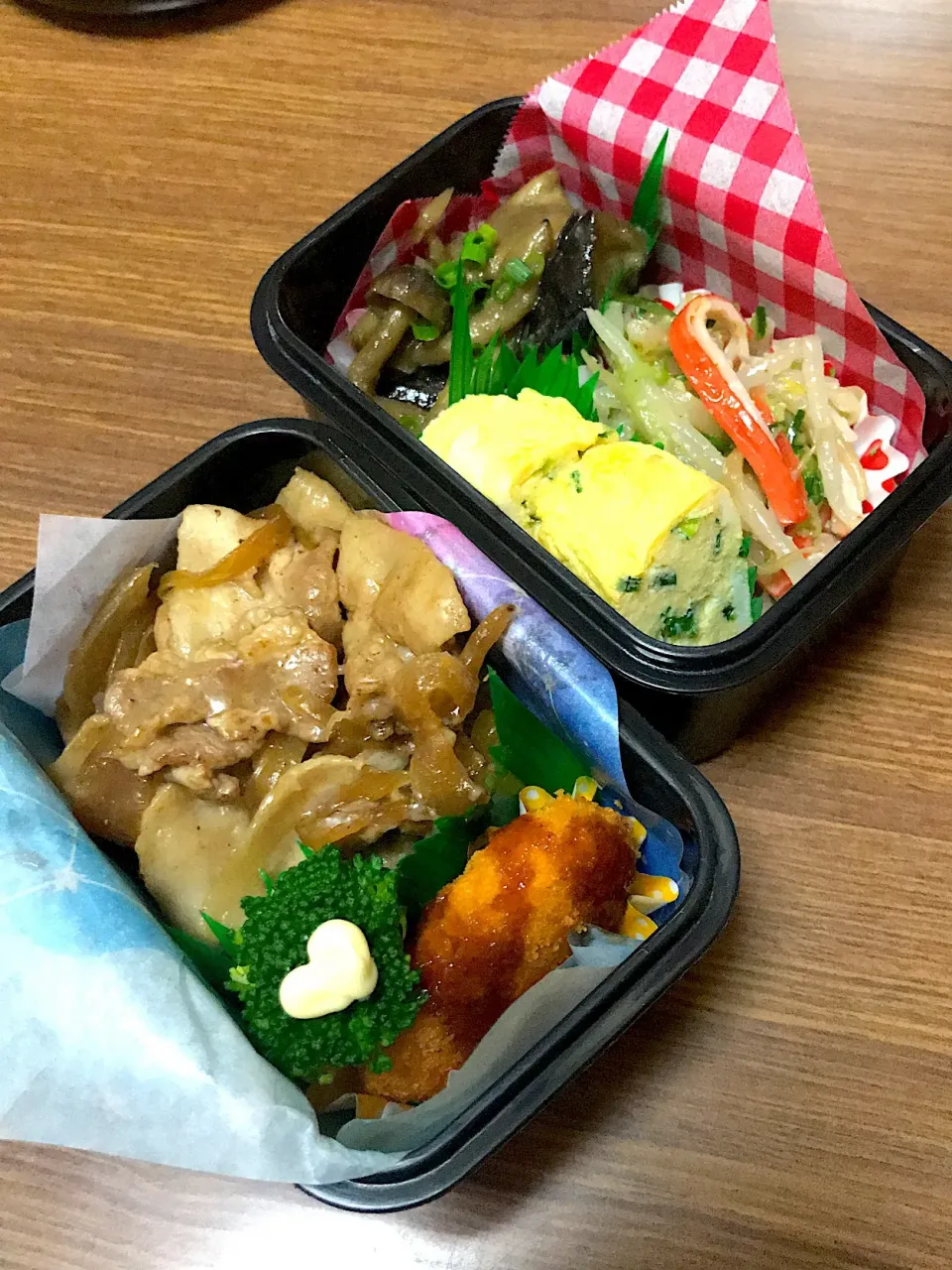 Snapdishの料理写真:中３男子弁当♡豚のしょうが焼き|utaさん