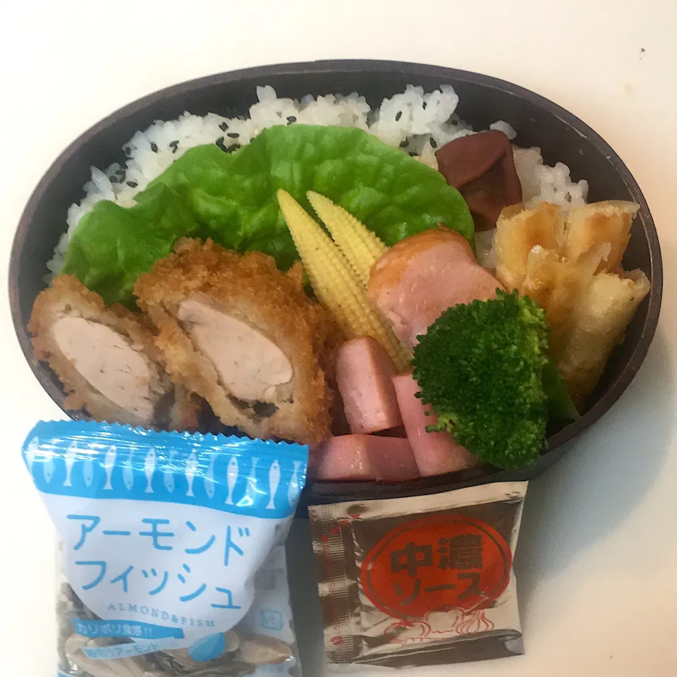 Snapdishの料理写真:#曲げわっぱ弁当  #男子高校生弁当|さい。さん