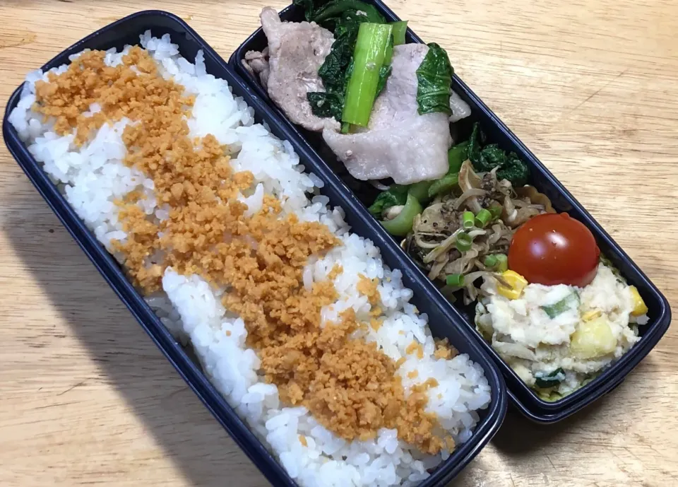 豚と小松菜のオイスターソース炒め 弁当|弁当 備忘録さん