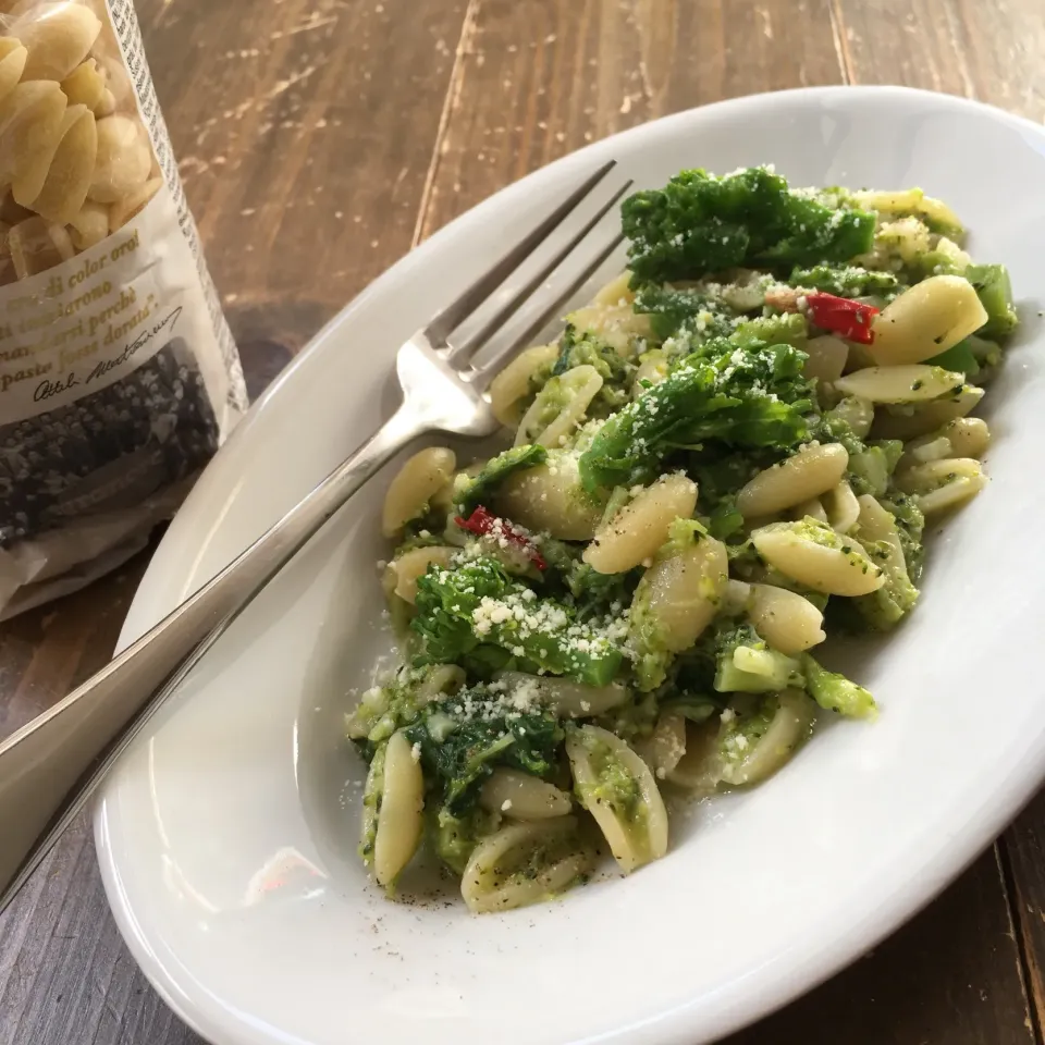 くたくたブロッコリー&菜の花ソースのカヴァテッリ#cavatelli|七海さん