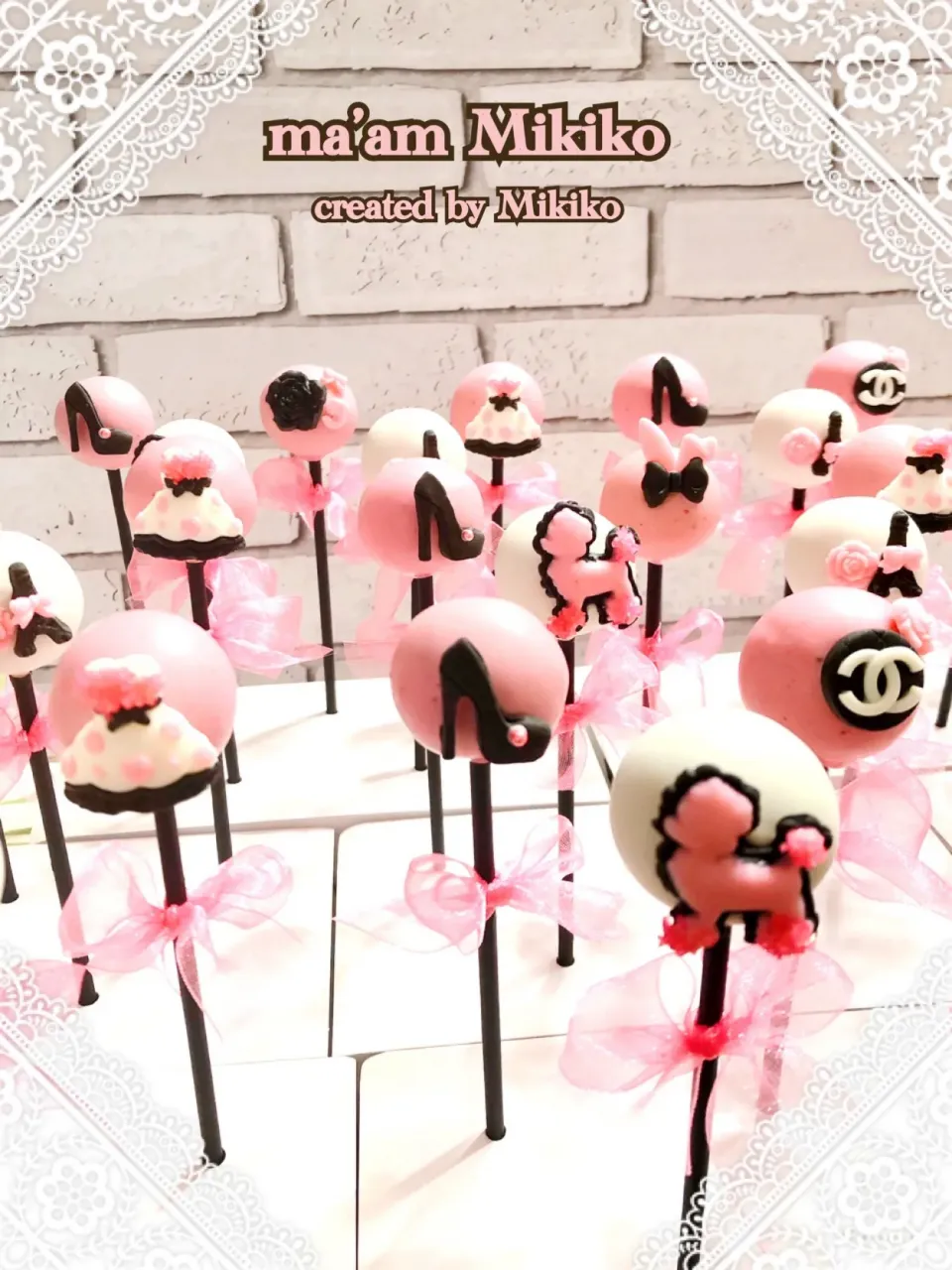 Valentine cake pops|マダァムMikikoさん