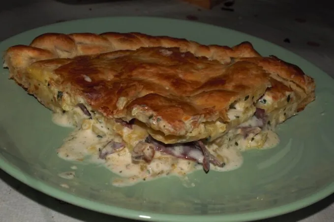 Potatoes, Smoked Duck Filet and cream Puff Pastry Pie.|PHILIPPEさん