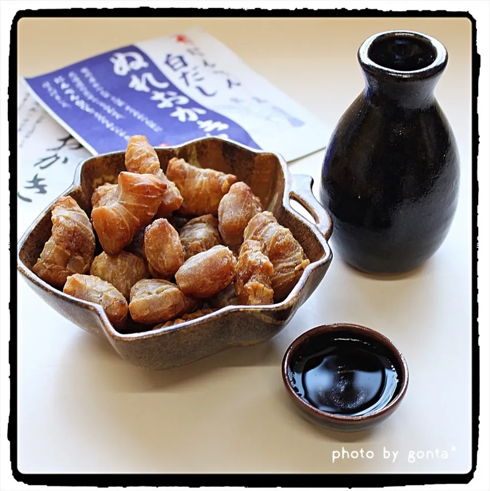 Snapdishの料理写真:にんべんのぬれおかき🍶|gonta*さん