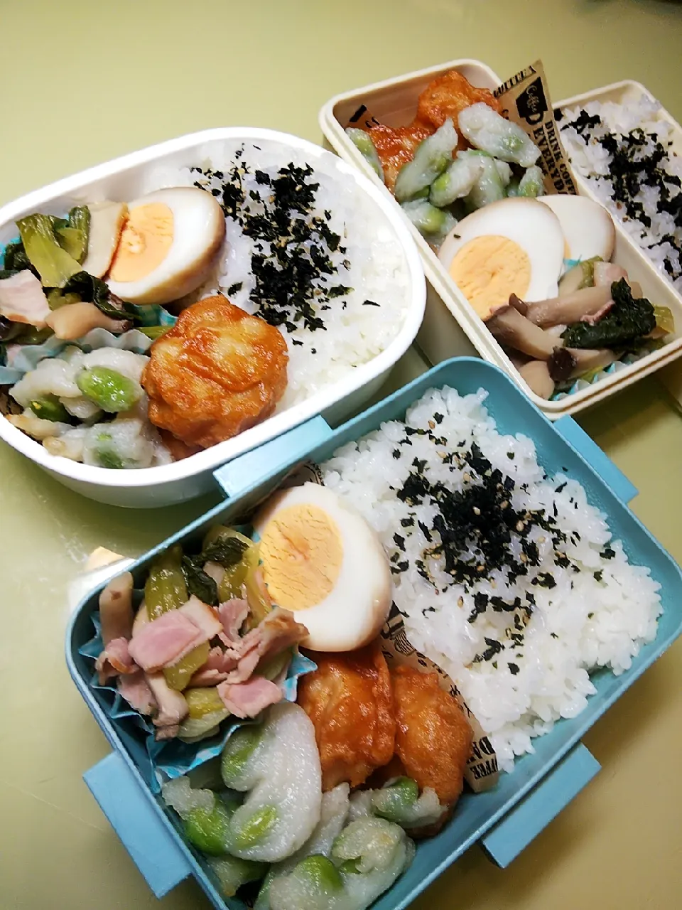 Snapdishの料理写真:2/14 家族弁当|けろよんさん