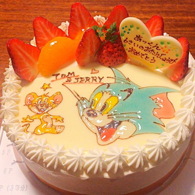 手描きイラスト入りバースデーケーキ 孫っちの6歳のお誕生日のお祝いに Yuiママ Snapdish スナップディッシュ Id Odr0ca