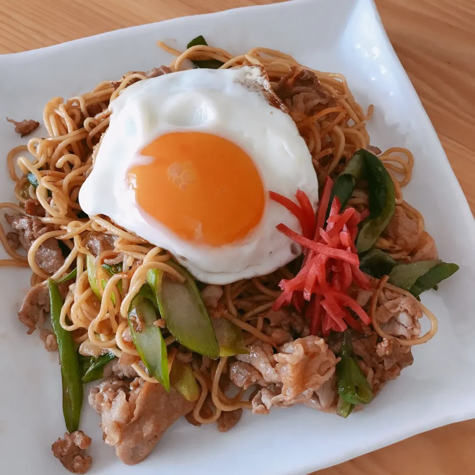 ソース焼きそば(ﾟ⊿ﾟ)お昼ご飯|サチャンさん