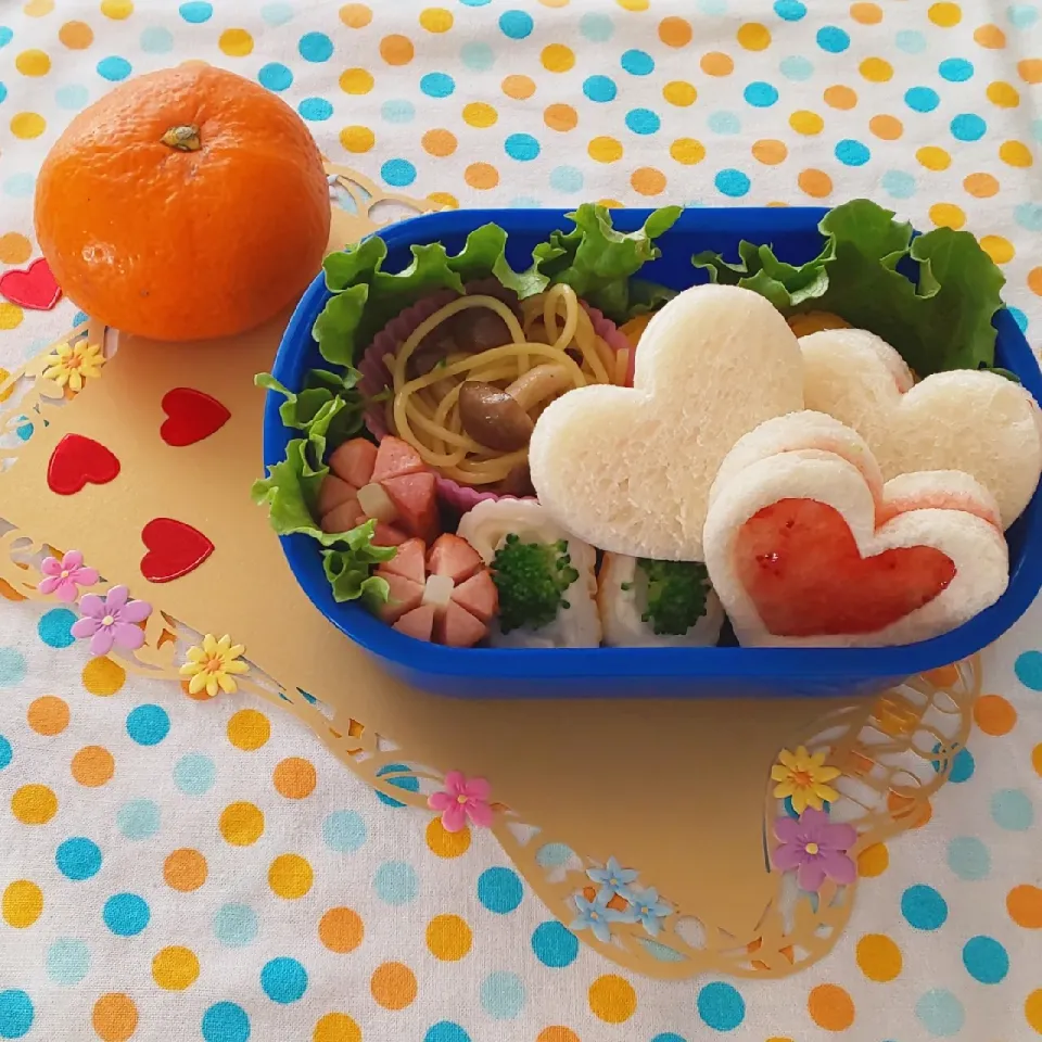 Snapdishの料理写真:バレンタイン弁当|pinakoさん