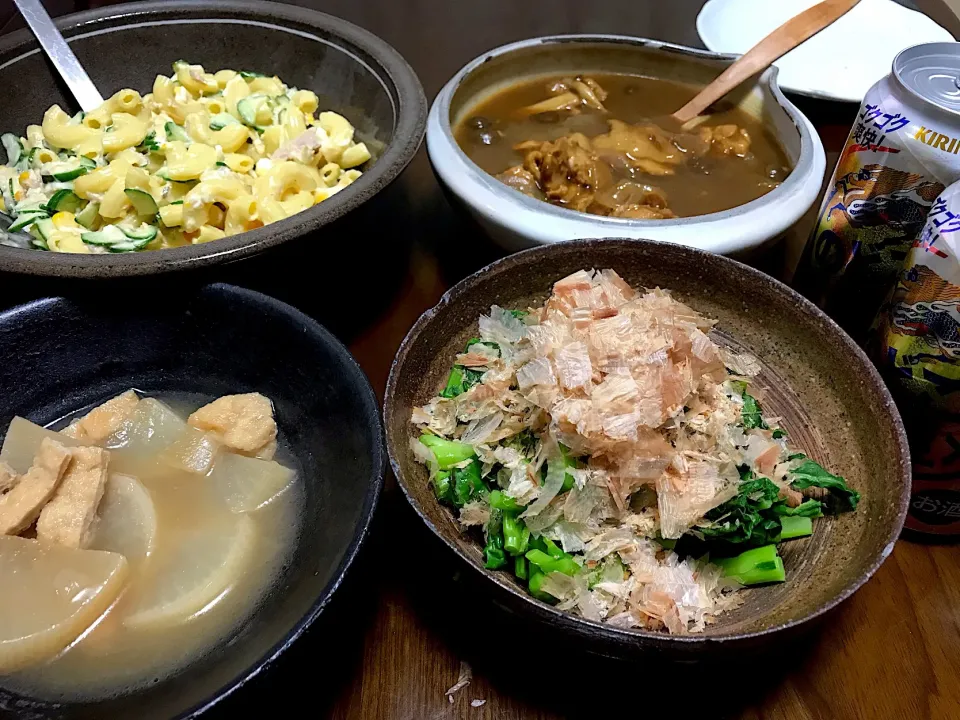 2019.2.14 きのこチキンカレー🍻🍻🍻|ゆみずさん