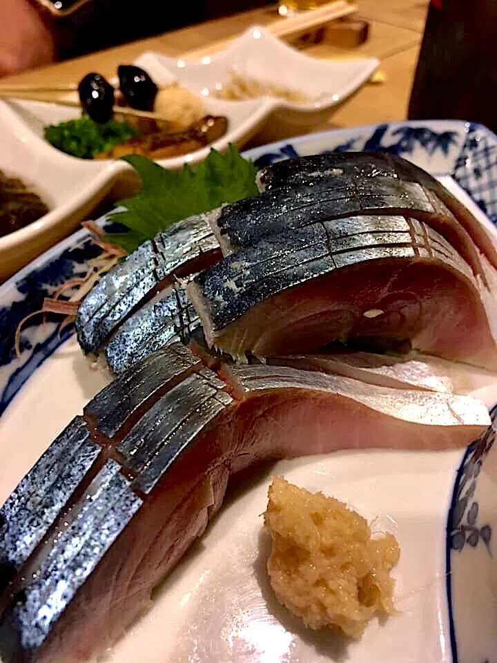 Snapdishの料理写真:鯖のお刺身|zeroweb_bossさん