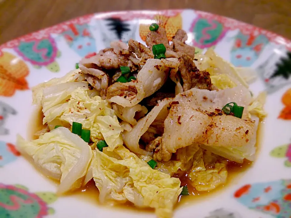 白菜と豚バラのXO醤蒸し|古尾谷りかこさん