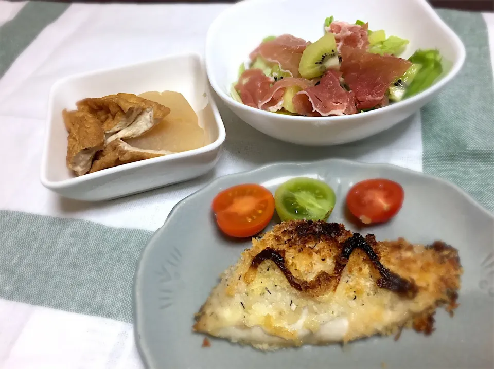 鯵のハーブ風味マヨパン粉焼き定食|まるちゃんさん