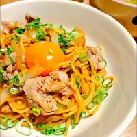 Snapdishの料理写真:豚キムチパスタ⸜( ´ ꒳ ` )⸝♡︎|Emintyuฅ(*°ω°*ฅ)*さん