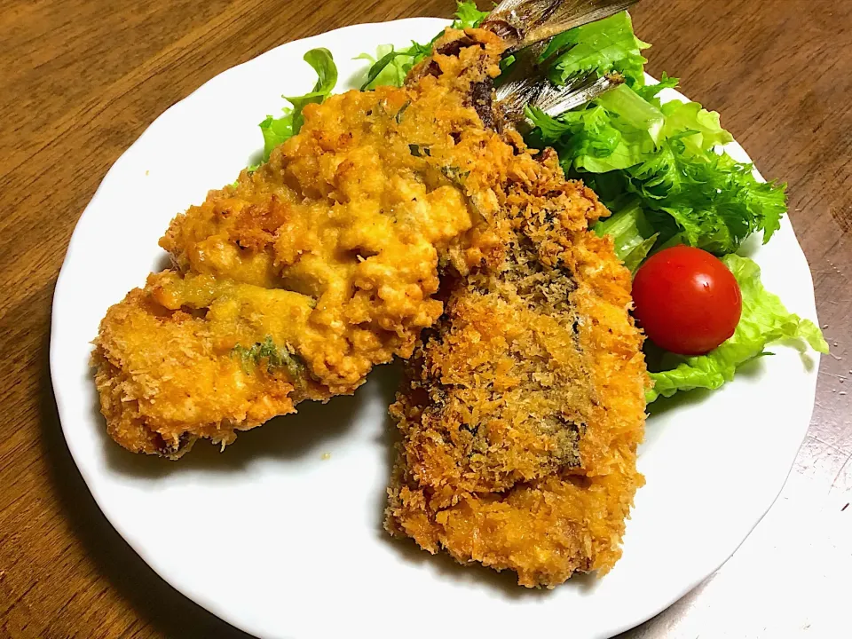 いわしのチーズはさみ揚げ❤️梅こんぶ茶味|ひだまり農園さん