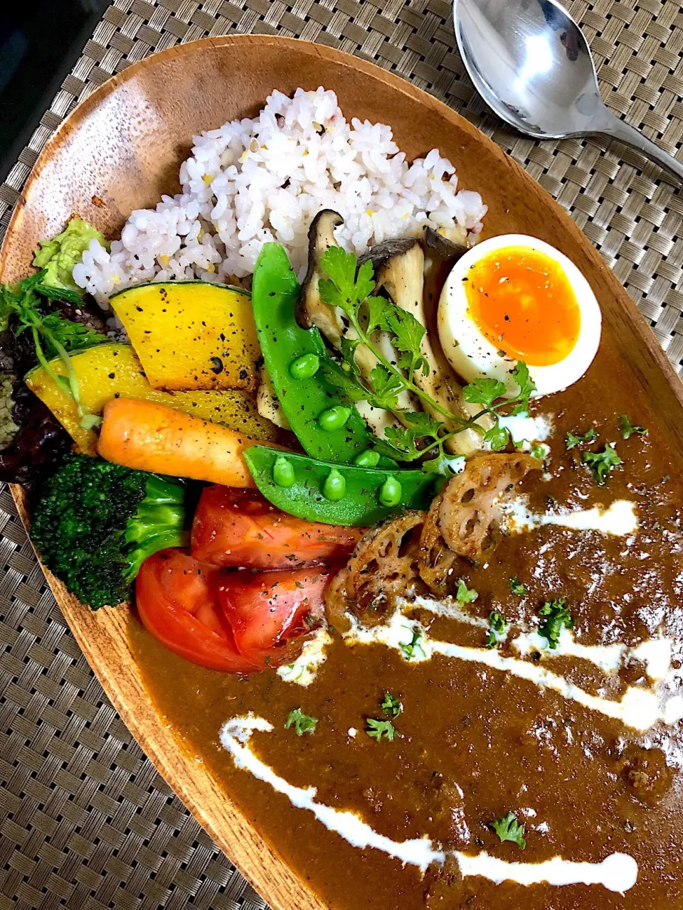 お野菜たっぷりキーマカレー😋|ゆかりさん