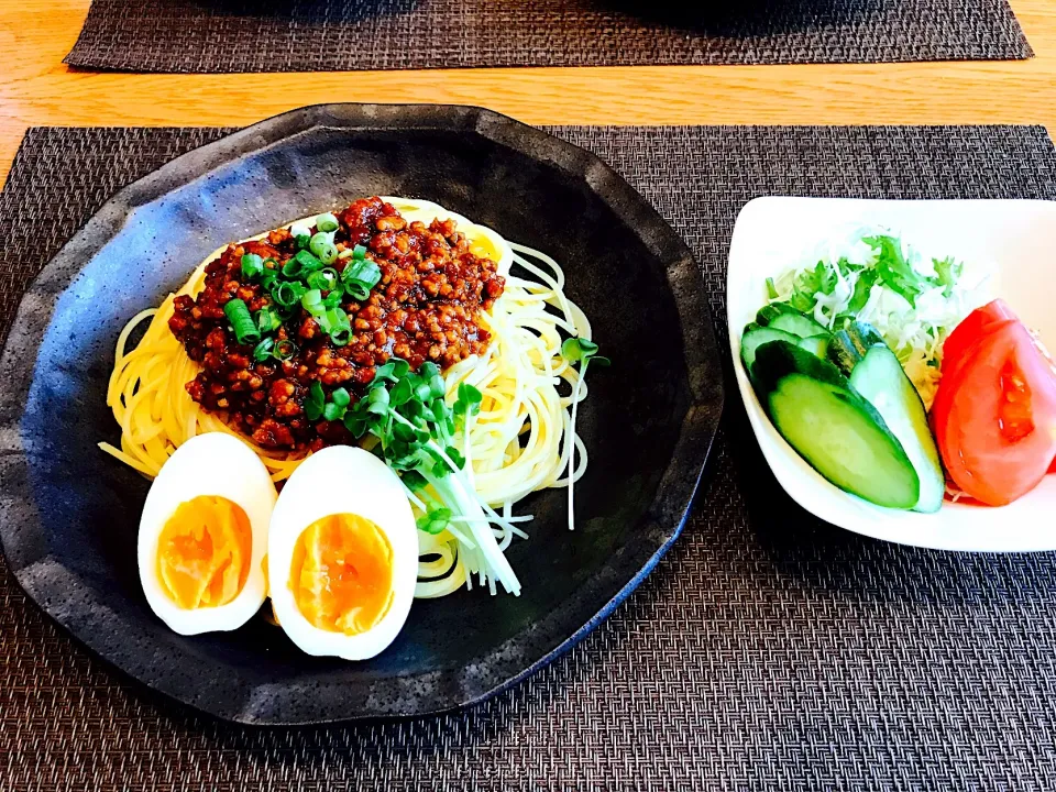 肉味噌で和風ミートパスタ|あお♡あおさん