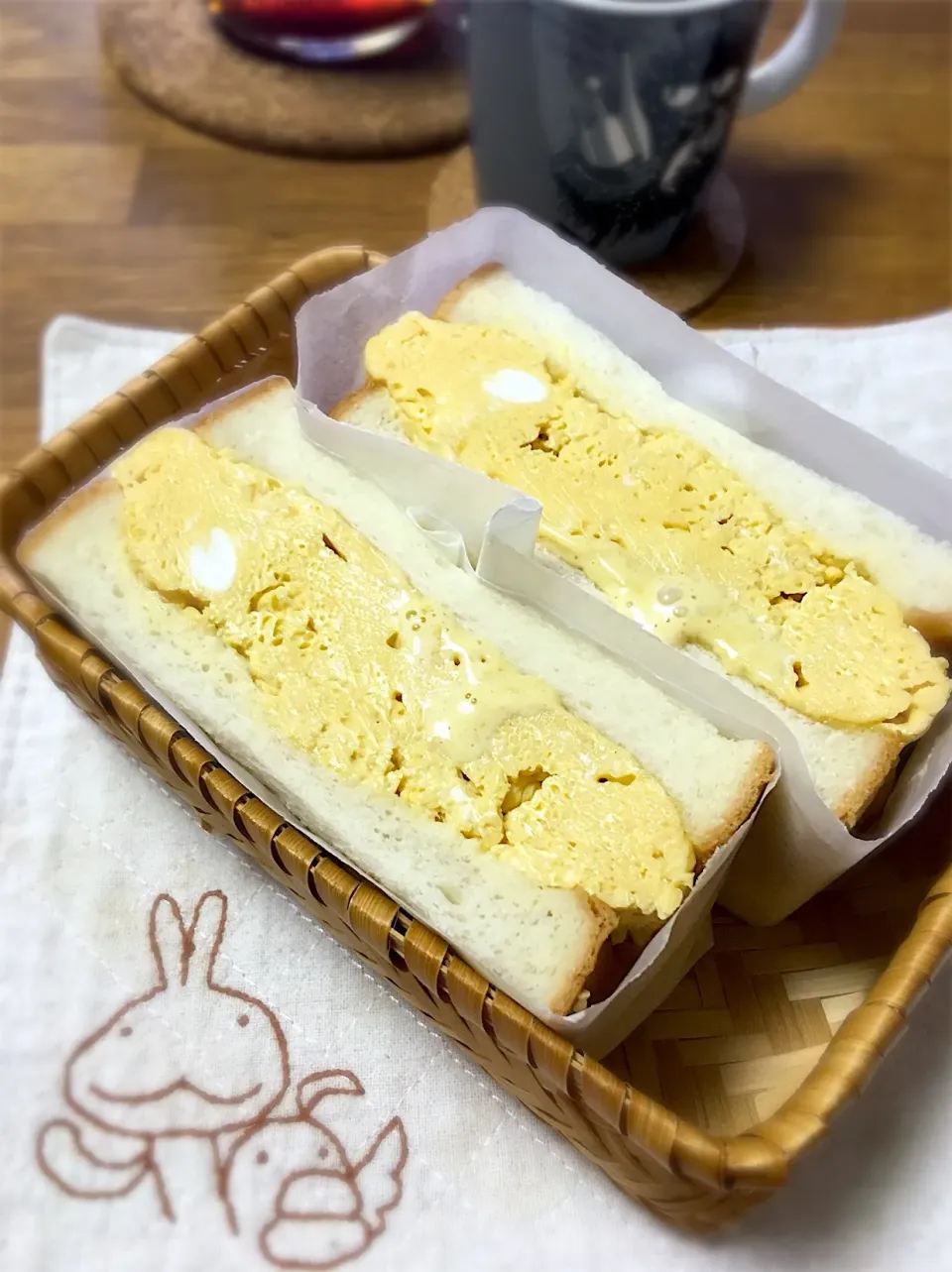 喫茶店の味！レンジで簡単分厚いタマゴサンド|morimi32さん