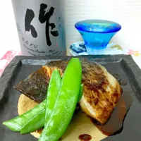 Snapdishの料理写真:鯖の生姜焼き
作 純米大吟醸（三重）|藤井裕之三号店さん