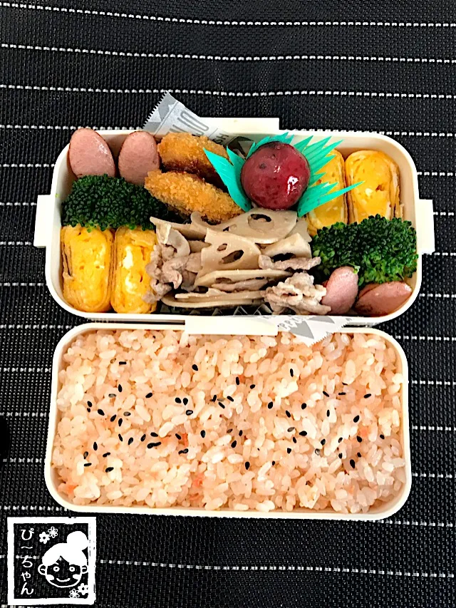 Snapdishの料理写真:旦那様☆夜勤用弁当😊|☆ぴ〜ちゃん☆さん