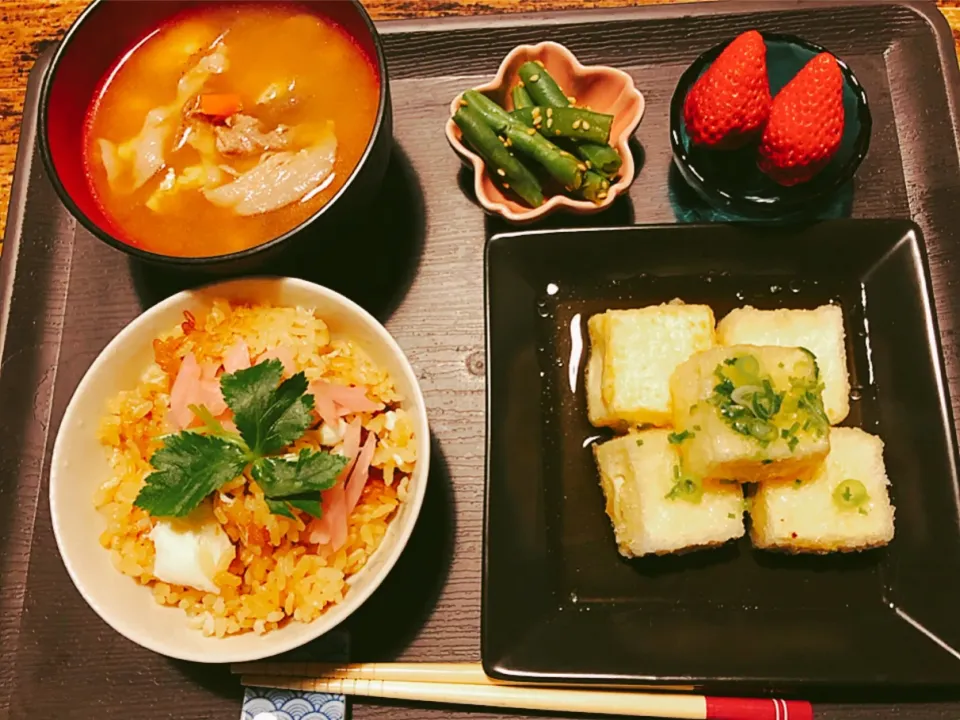 鯛めし定食～✨|パンダ母さん🐼さん