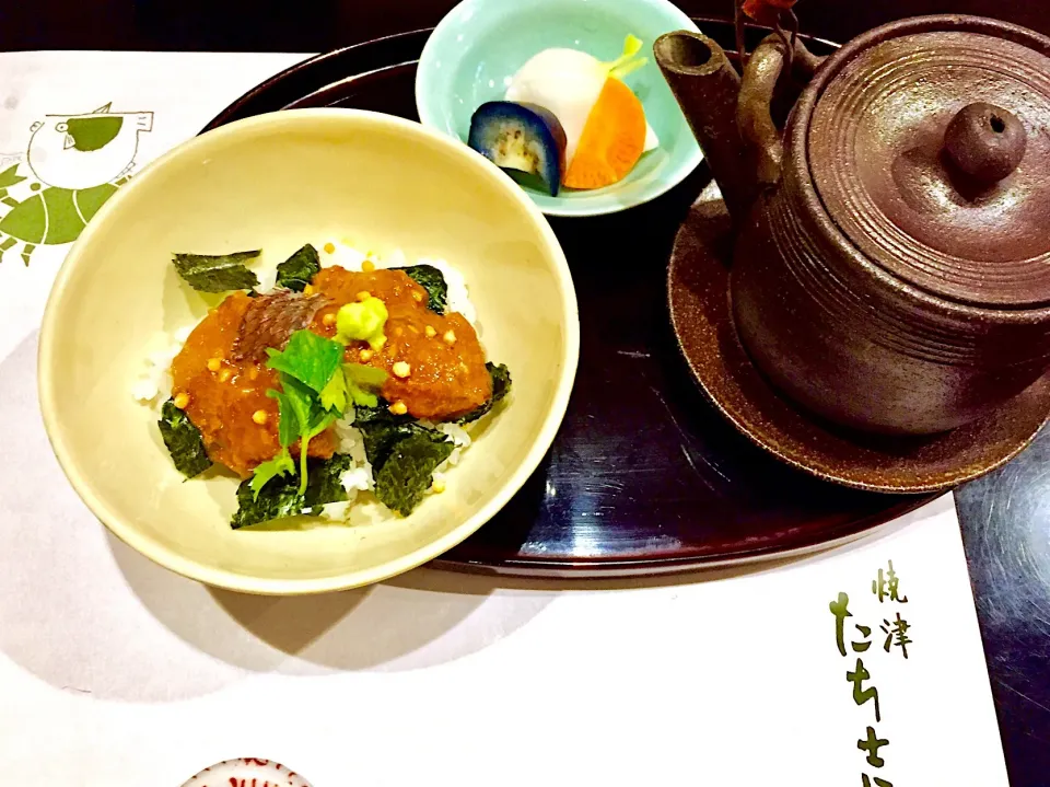 Snapdishの料理写真:たち吉さんではやはり鯛茶漬けでしょ！|ジゼリさん