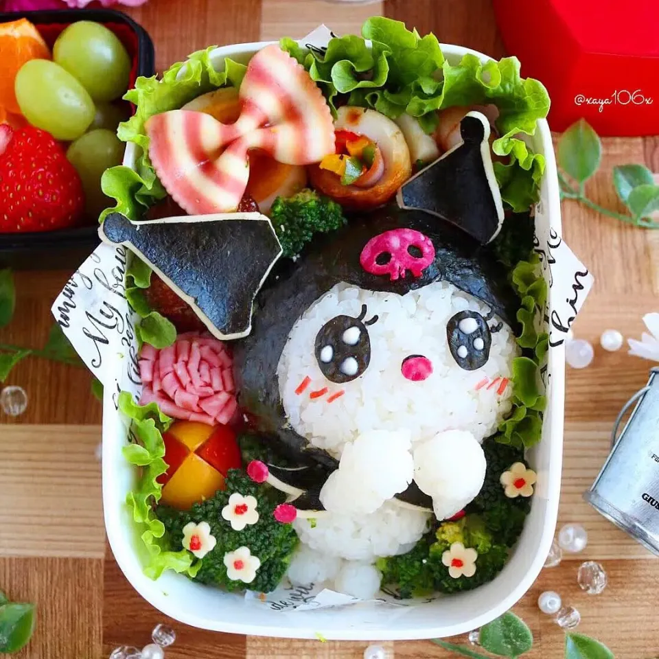 Snapdishの料理写真:恋するクロミちゃん弁当❤️|あーたんさん