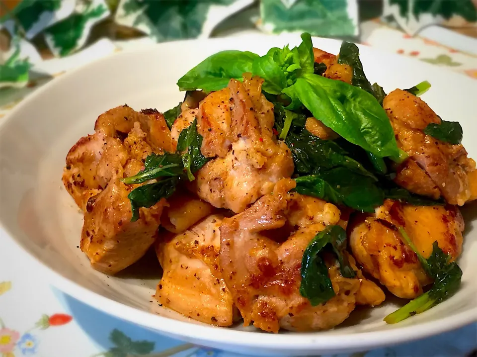 チキンのバジル焼き♪レモン風味🍋|あゆさん